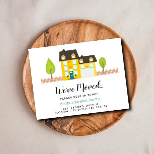 Change of address card we have moved house