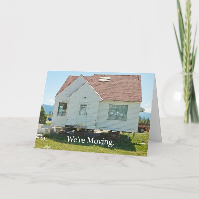 Change of Address Card: We're Moving Announcement (Front)