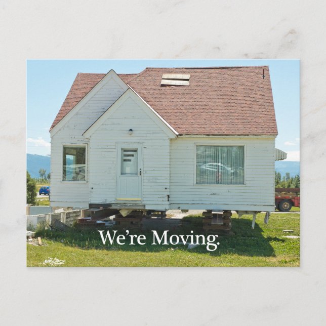 Change of Address Card: We're Moving Announcement Postcard (Front)