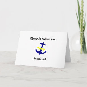 change of address cards "navy"