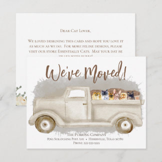 Change Of Address, Cats, Moving Truck Announcement