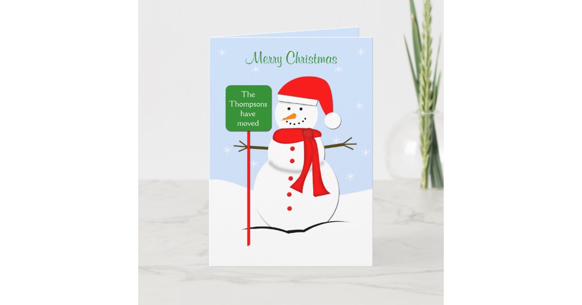 Change of Address Christmas Card | Zazzle.ca