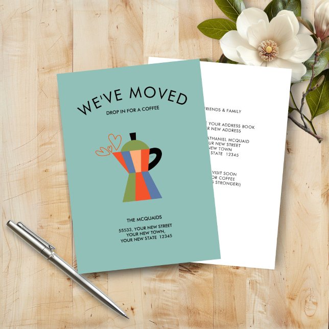 Change of Address Coffee Lovers Card (Change of Address Coffee Lovers card)