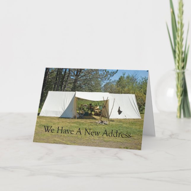 Change of Address: Large Tent Announcement (Front)