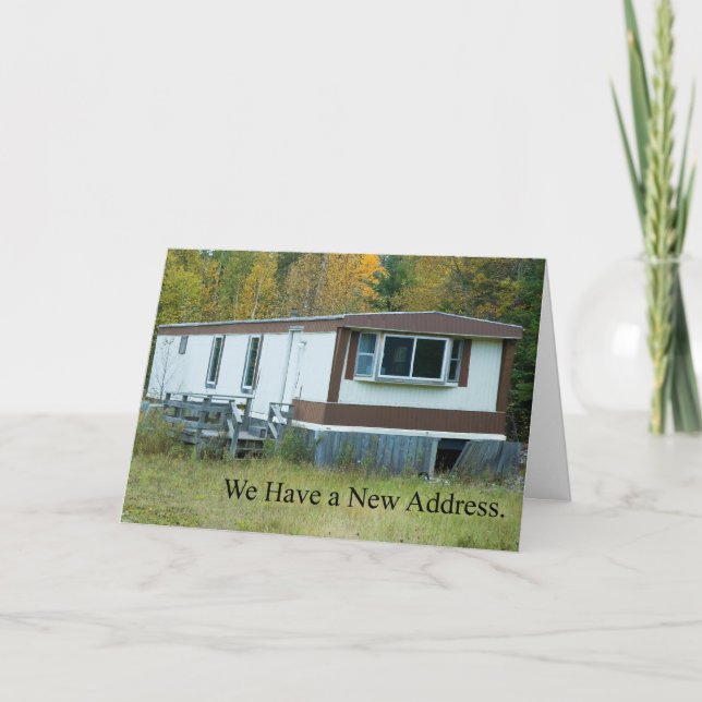 Change of Address: Mobil Home Announcement (Front)