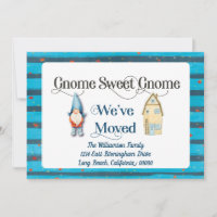 Change of Address New Home We've Moved Gnome