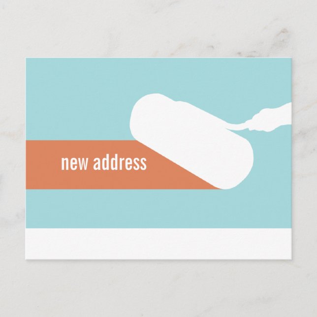 Change of address paint roller postcards (Front)