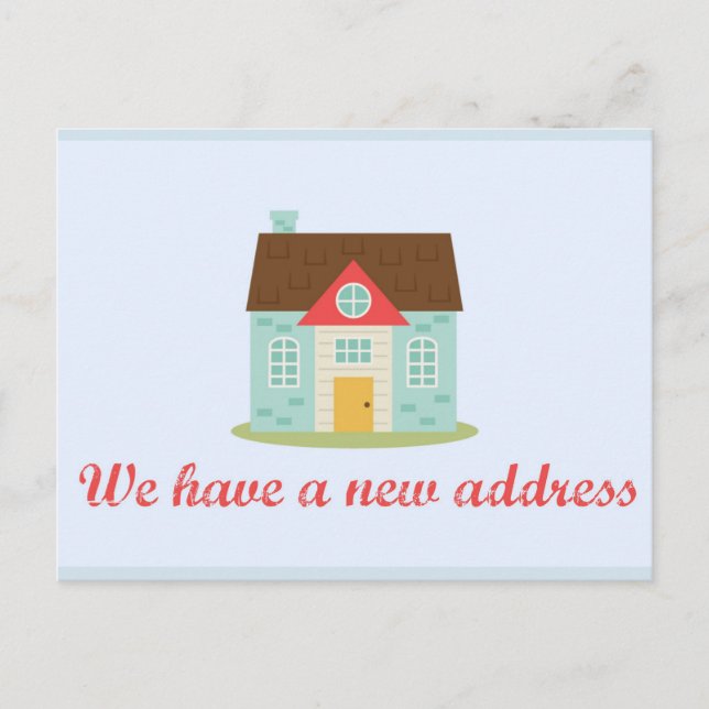 Change of address postcard (Front)