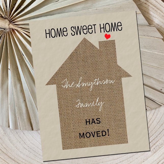 Change of Address Postcard -Burlap House (Creator Uploaded)