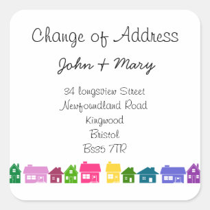 Change of Address sticker