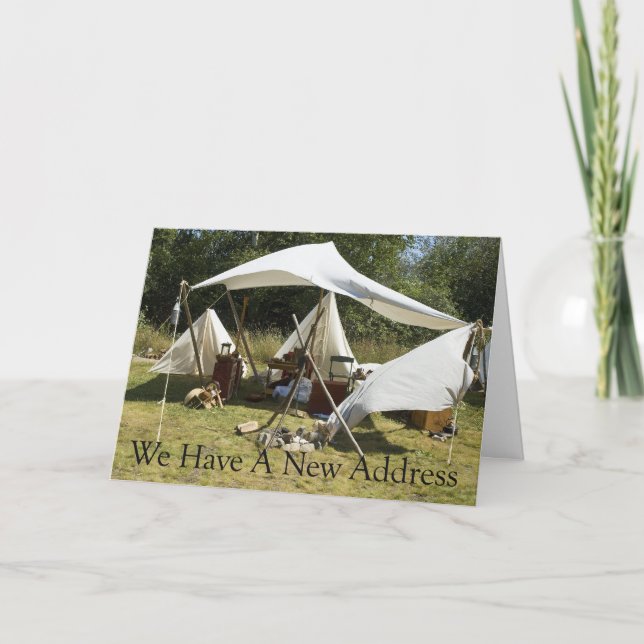 Change of Address: Tent Announcement (Front)