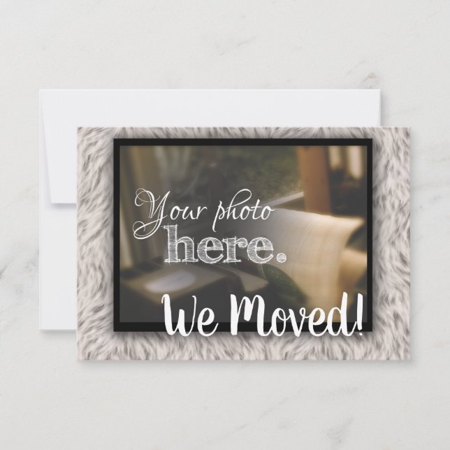 Change of Address We Moved Blessing House Warming  Announcement (Front)