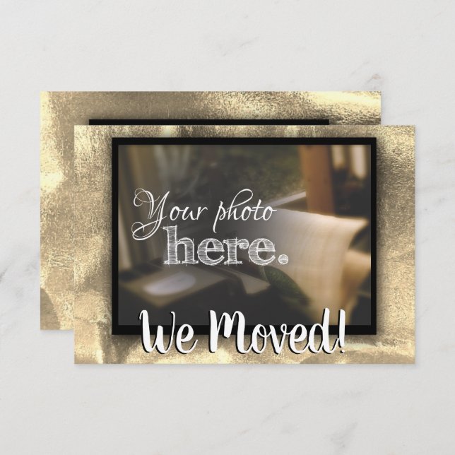 Change of Address We Moved House Warming Blessing  Announcement (Front/Back)