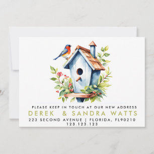 change of address we've moved announcement bird