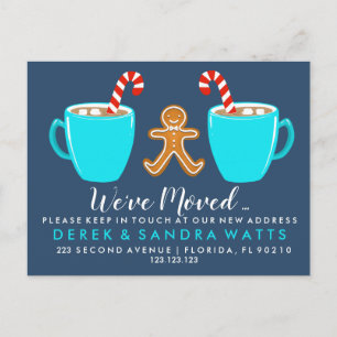Change of address we've moved house Christmas Anno Announcement Postcard