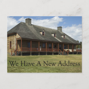 Change of Address - Wilderness Fort Announcement Postcard