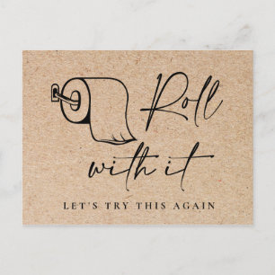 Change of Date Postponed Cancellation Event Postcard