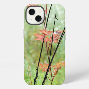 Change of Seasons, Fall Leaves in Green Field, iPhone 13 Case