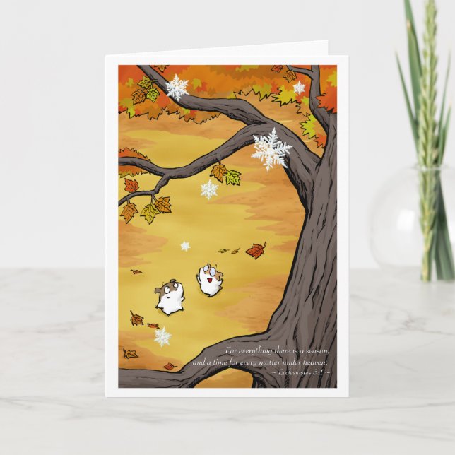Change of Seasons Greeting Card (Front)