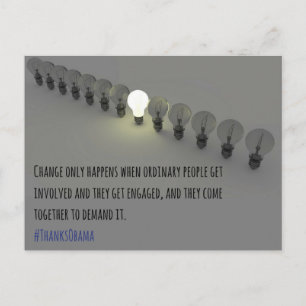 Change Only Happens (1) Postcard