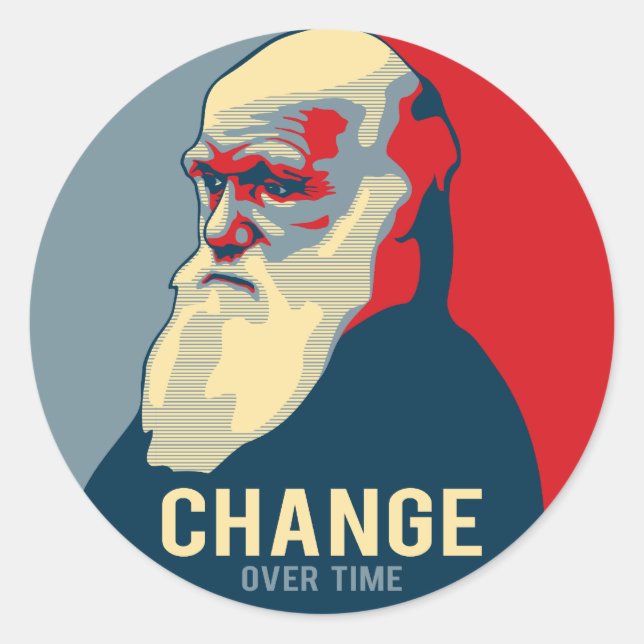 Change Over Time Classic Round Sticker (Front)