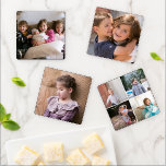 Change photos to make your own personalized photo coaster set<br><div class="desc">Change photos to make your own personalized photo coaster set. Choose square photos for best results. Instagram photos are perfect. Just make sure that the each photo has a bit of space around the main person or object so as not that person or object to be cut.</div>