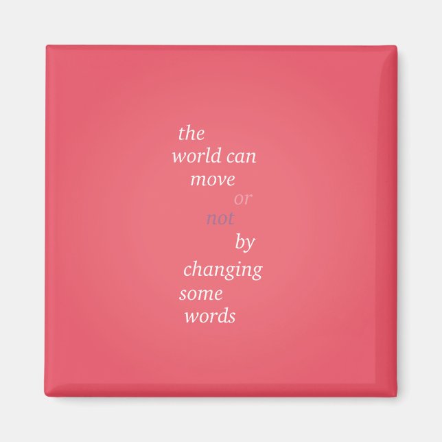 Change Some Words Magnet (Front)