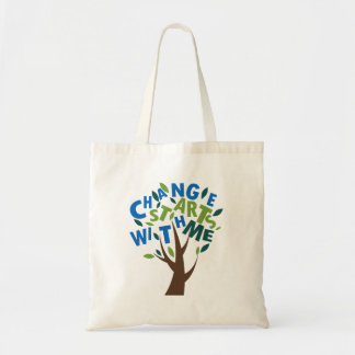 Change starts with me tote bag