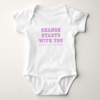 Change Starts With You Diaper Funny Romper