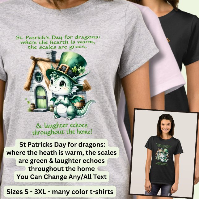 Change Text, St Patricks Day for Dragons T-Shirt (Creator Uploaded)