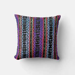 Change the Colour 1960's Wallpaper Throw Pillow