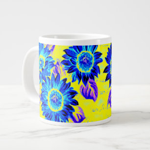Change the Colour Wacky Sunflowers Large Coffee Mug