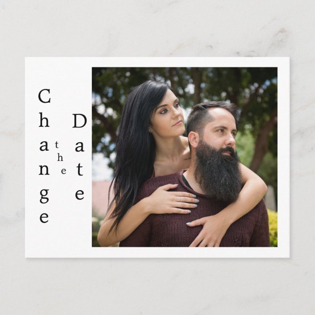 Change the Date Add Your Own Image Postcard (Front)