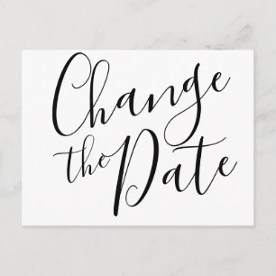 Change the Date Postponed Cancelled Event Modern Postcard