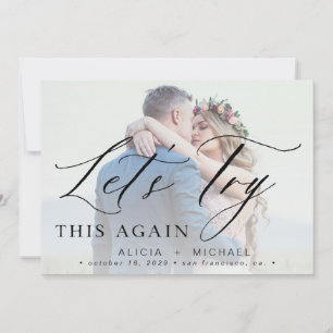 Change the date postponed wedding photo save date save the date