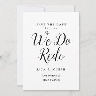 Change the Date We Do Redo  Save The Date