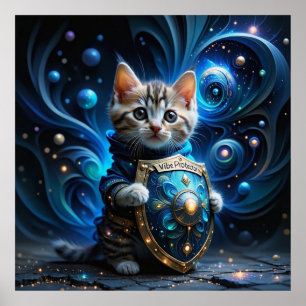 Change the People, Not the Vibe: Kitten Wisdom Poster