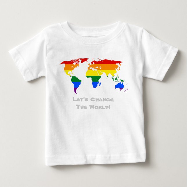 Change the world gay pride T-Shirt (Front)
