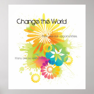 Change The World Poster Change The World Poster