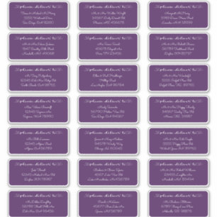 Change to any colour address Guest Names labels