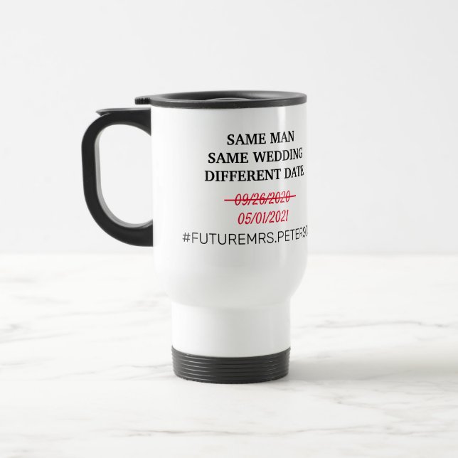 Change Wedding Date Mug (Left)