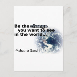 change white postcard