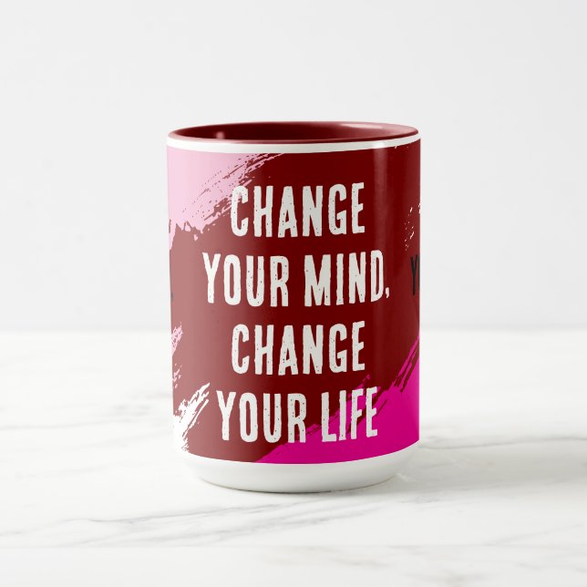 Change Your Mind, Change Your Life (PURPLE) Mug (Center)