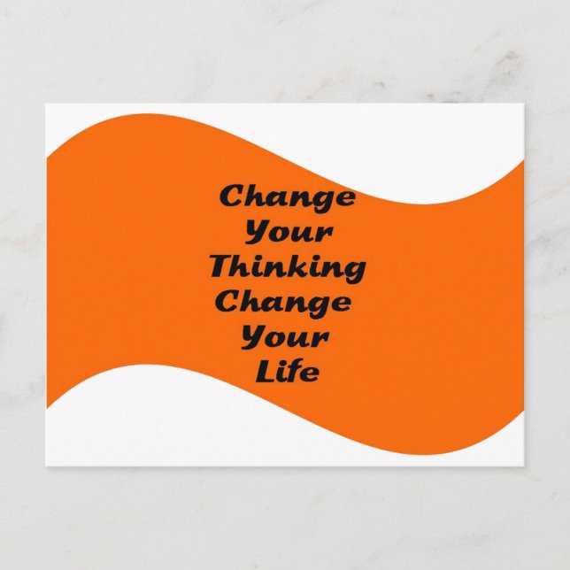 Change Your Thinking Change your Life Postcard (Front)