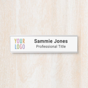 Changeable Office Door Name Plate Business Logo