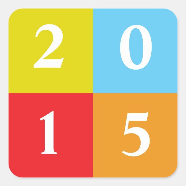 Changeable to Class of 2018 Square Sticker (Front)