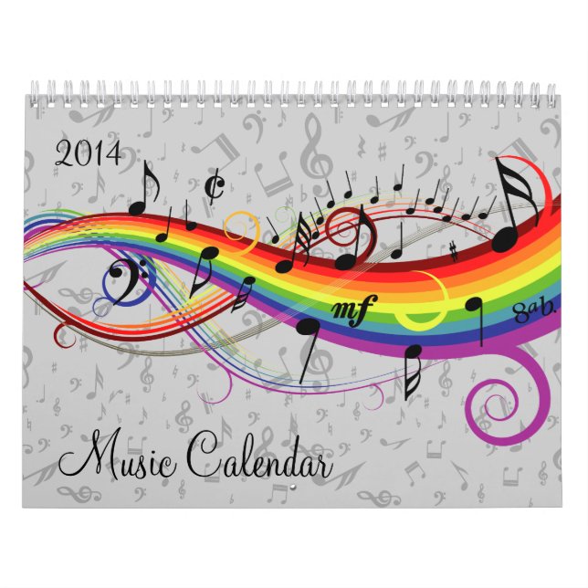 Changeable Year Music Calendar (Cover)