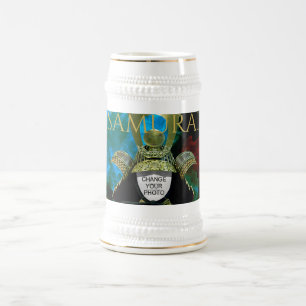 Changeable Your Photo, Samurai Helmet Beer Stein