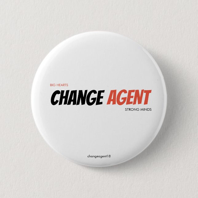 changeagent 2 inch round button (Front)