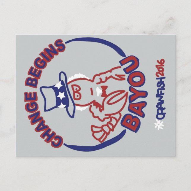 #ChangeBeginsBayou Postcard (Front)